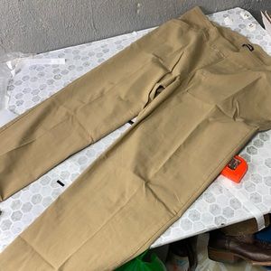 George 3X 22/24W Elastic Khaki Cropped Capri Pants